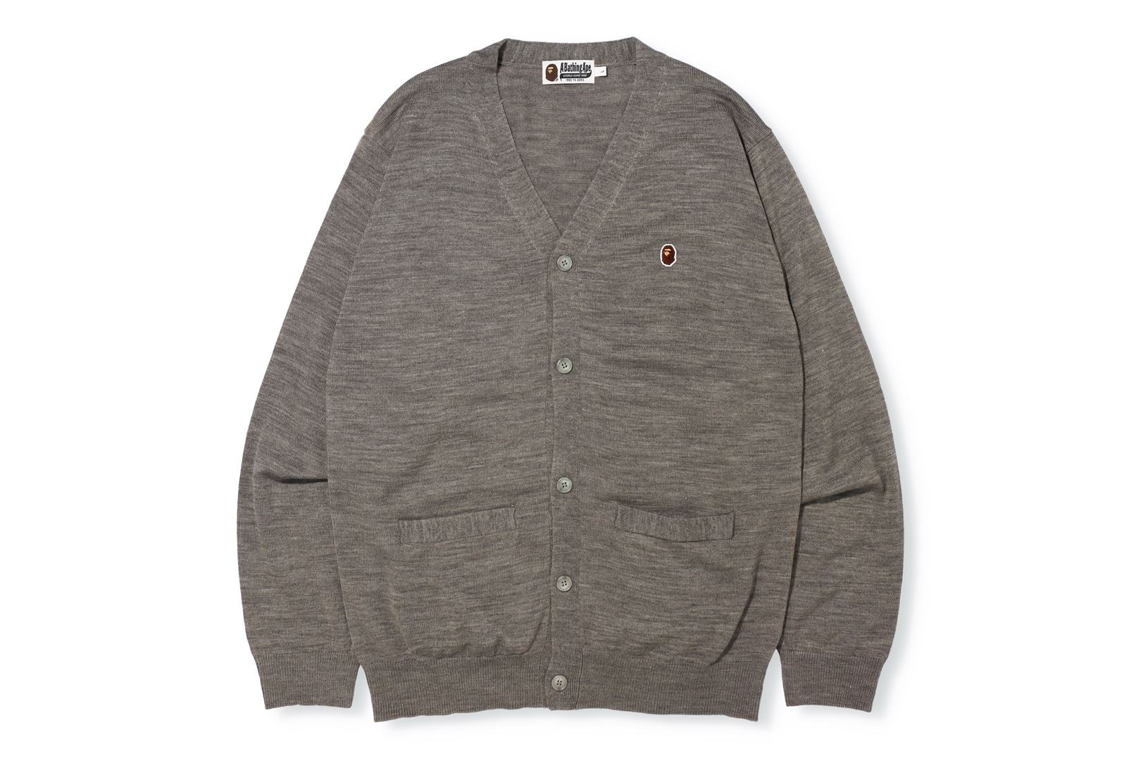 APE HEAD ONE POINT KNIT CARDIGAN