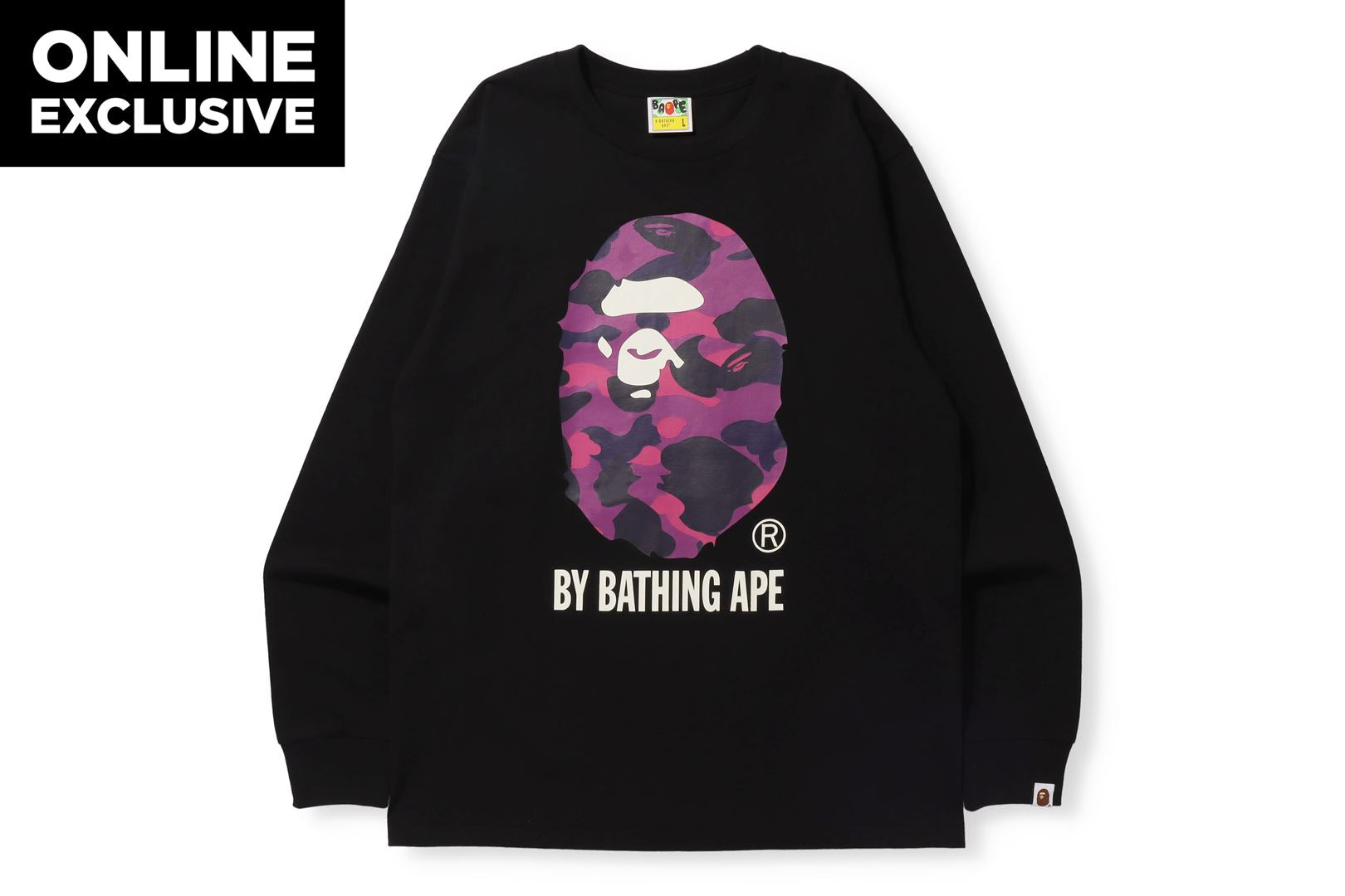 COLOR CAMO BY BATHING APE L/S TEE