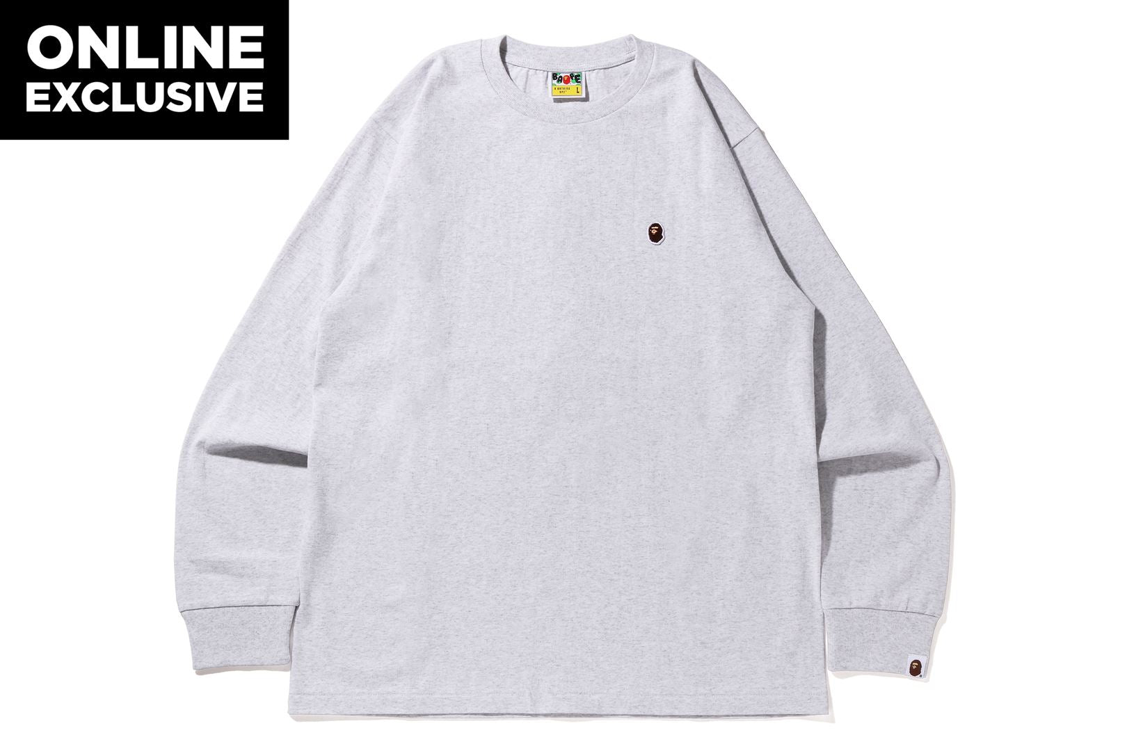 APE HEAD ONE POINT L/S TEE