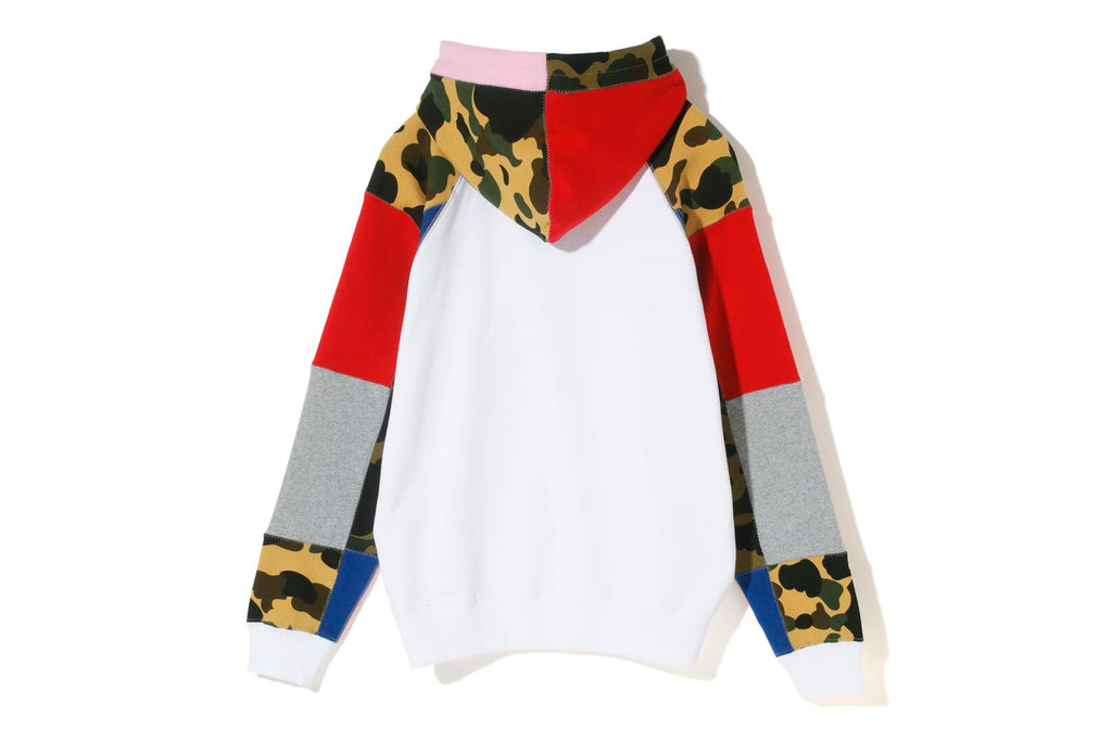 patchwork rugby hoodie