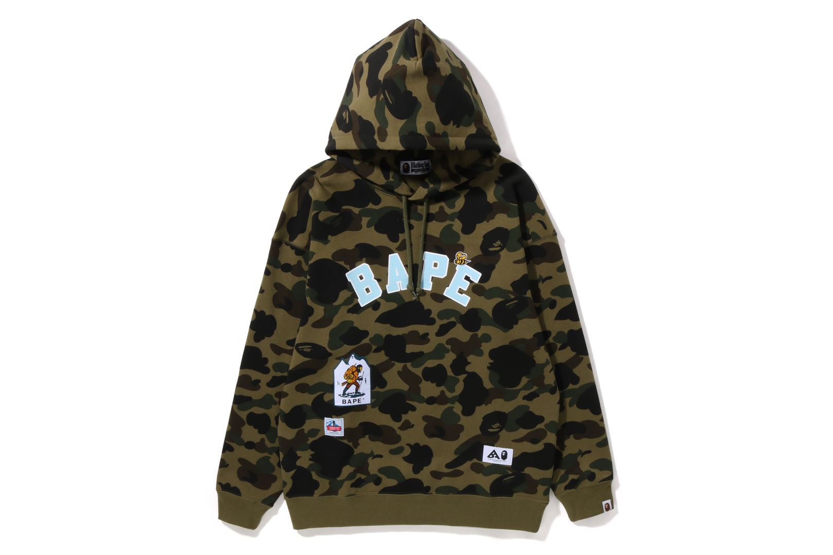 MULTI LABEL 1ST CAMO OVERSIZED HOODIE