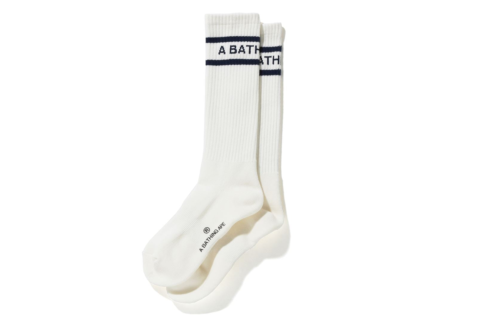 A BATHING APE LINE LONG SOCKS