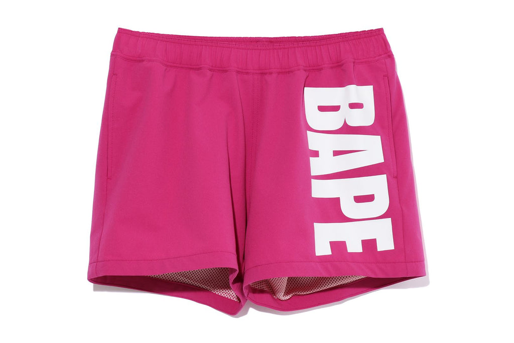 pink bape shorts