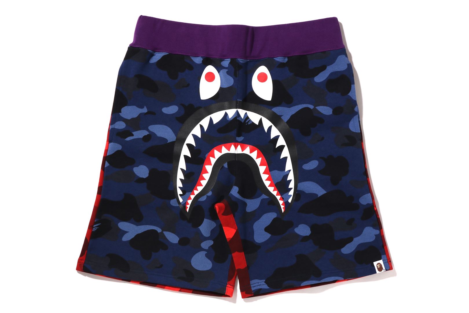 CRAZY CAMO SHARK SWEAT SHORTS