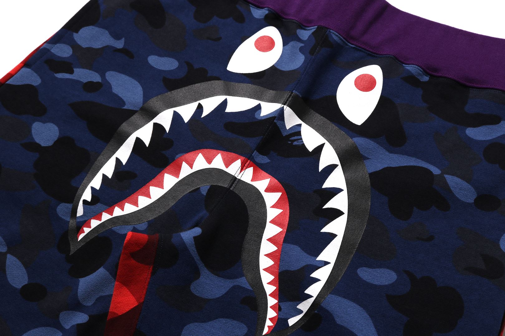 CRAZY CAMO SHARK SWEAT SHORTS