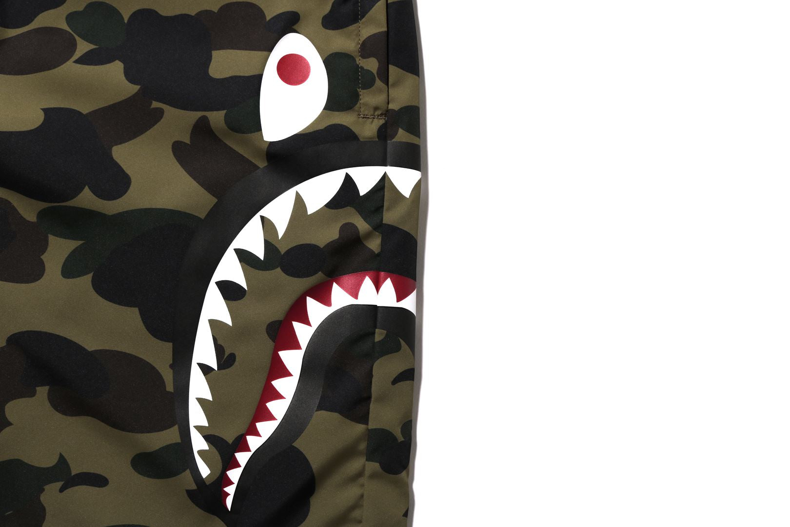 1ST CAMO SIDE SHARK BEACH SHORTS