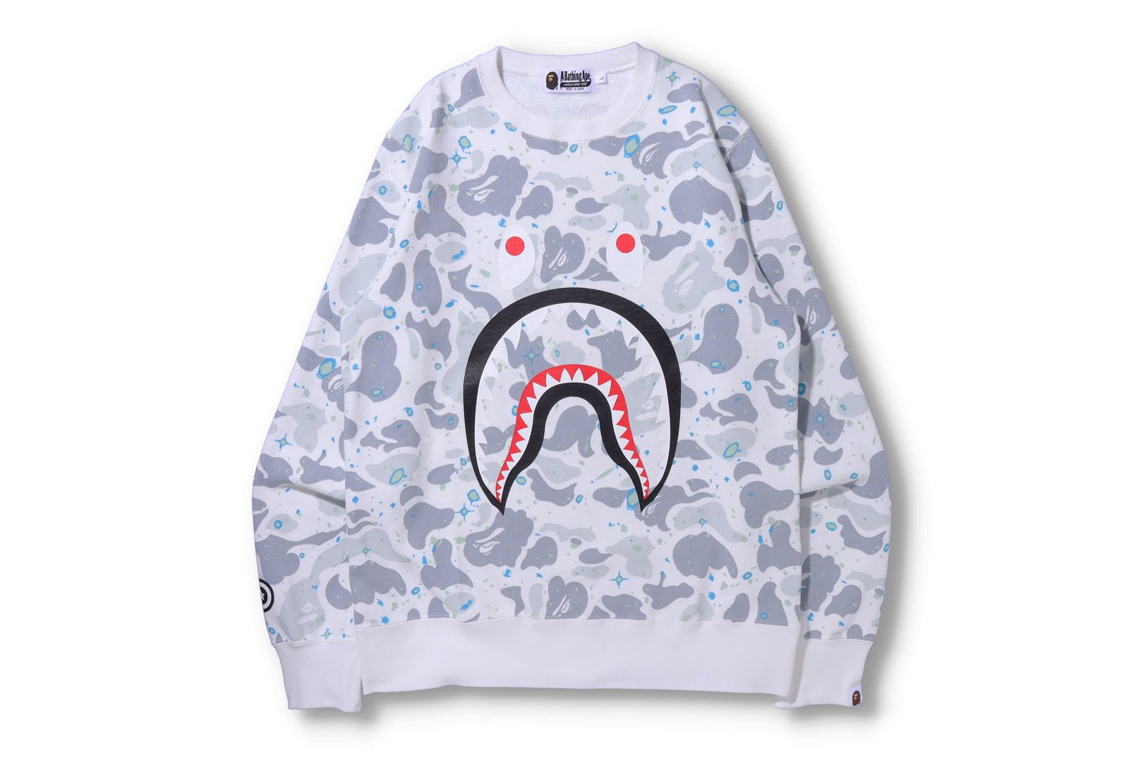 SPACE CAMO SHARK CREWNECK