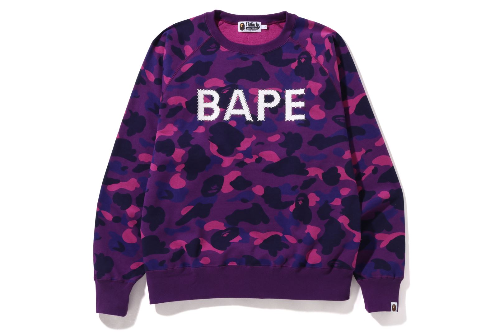 COLOR CAMO CRYSTAL STONE RELAXED FIT CREWNECK