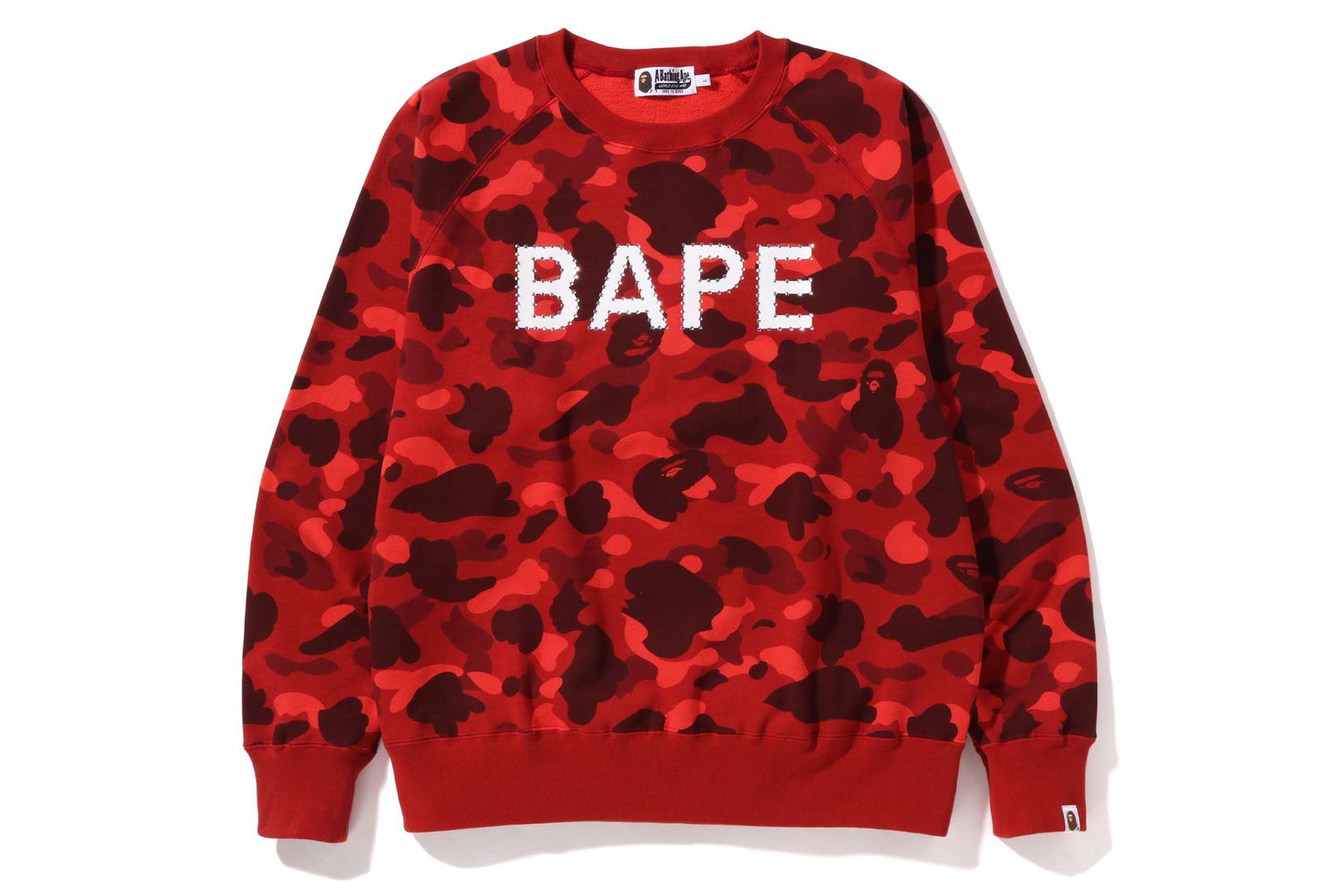 COLOR CAMO CRYSTAL STONE RELAXED FIT CREWNECK