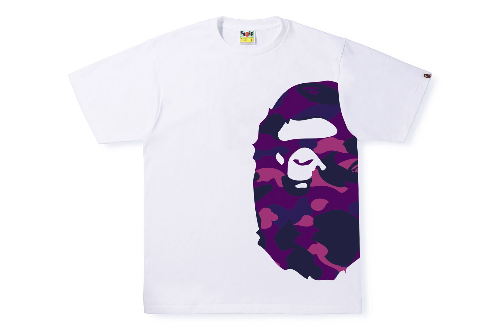 COLOR CAMO SIDE BIG APE HEAD TEE