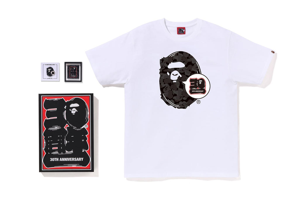 BAPEXCLUSIVE AOYAMA BAPE 30TH ANNIV. APE HEAD TEE SET