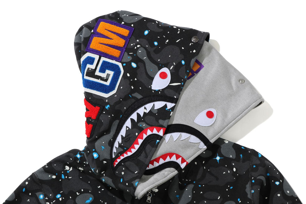 bape space shark hoodie