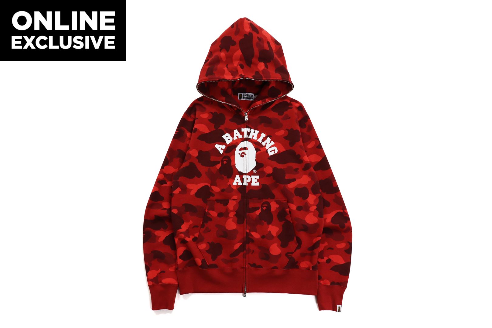 COLOR CAMO COLLEGE FULL ZIP HOODIE