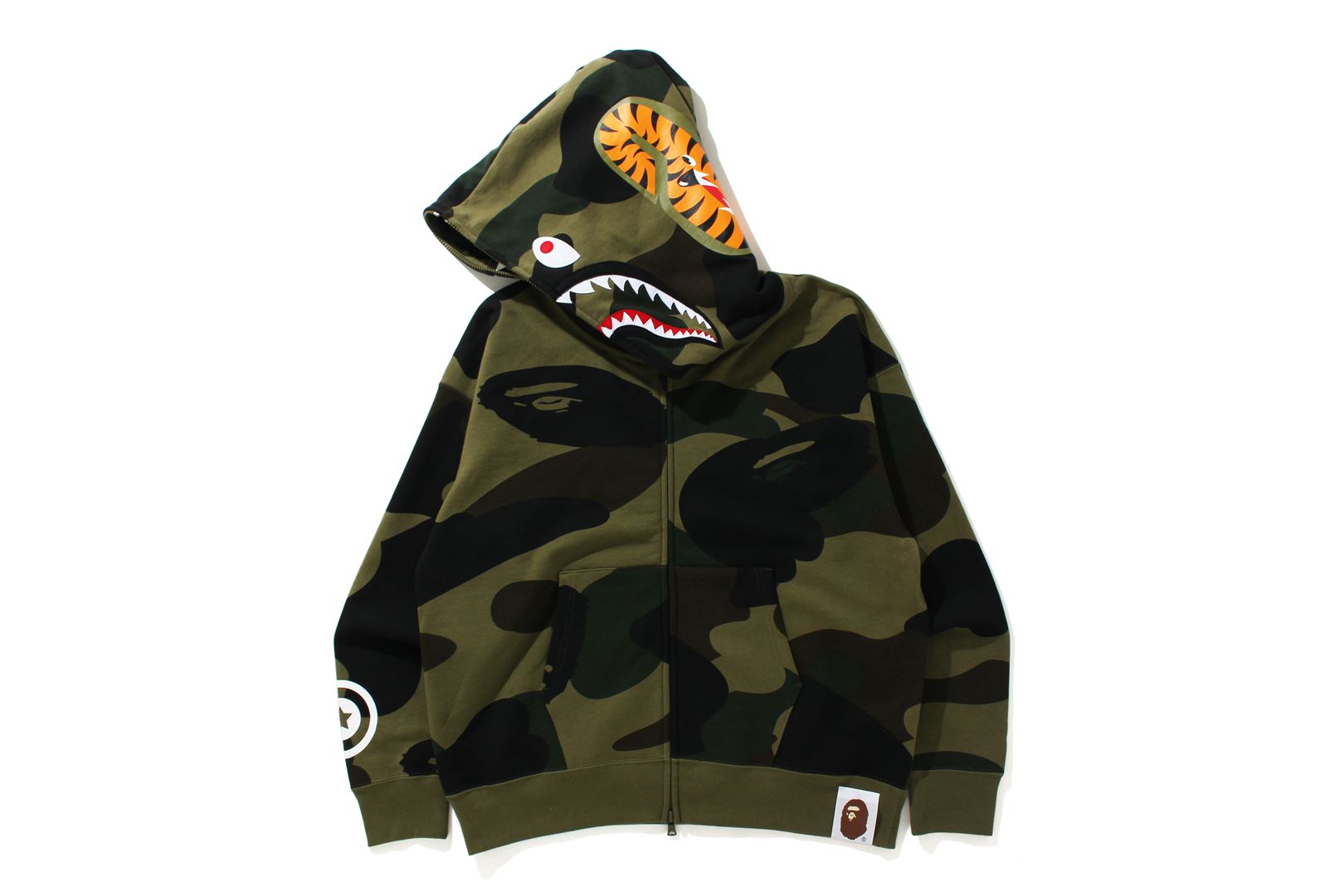 GIANT 1ST CAMO SHARK LOOSE FIT FULL ZIP HOODIE