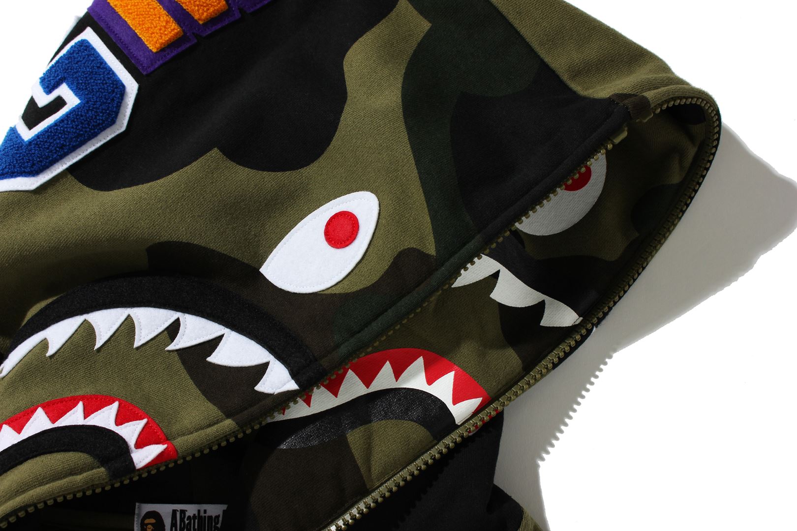 GIANT 1ST CAMO SHARK LOOSE FIT FULL ZIP HOODIE