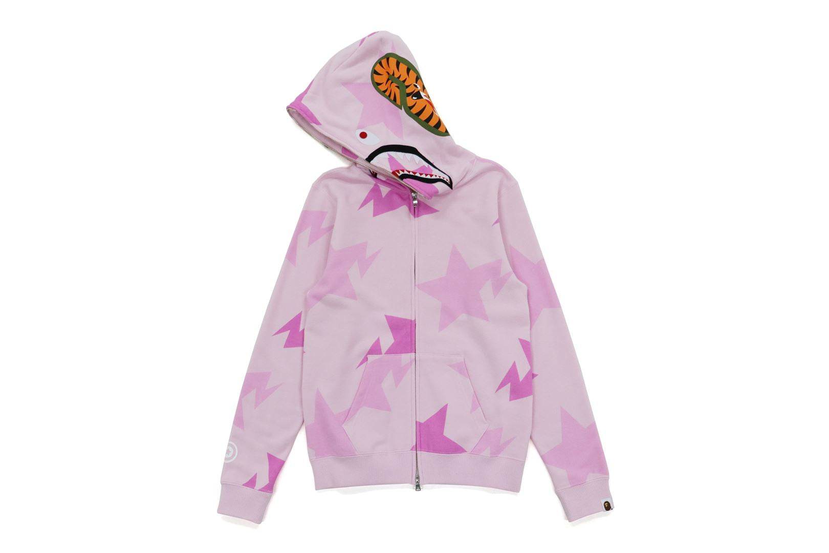 STA PATTERN SHARK ZIP HOODIE