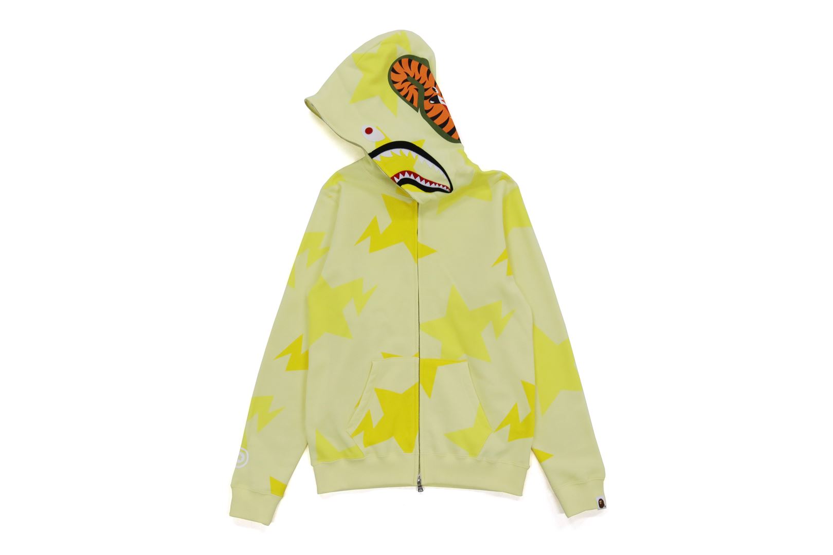 STA PATTERN SHARK ZIP HOODIE