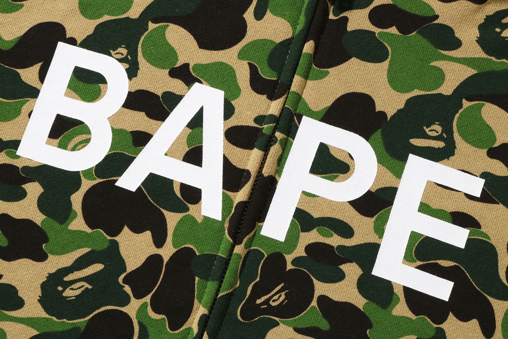 ABC CAMO BAPE FULL ZIP HOODIE