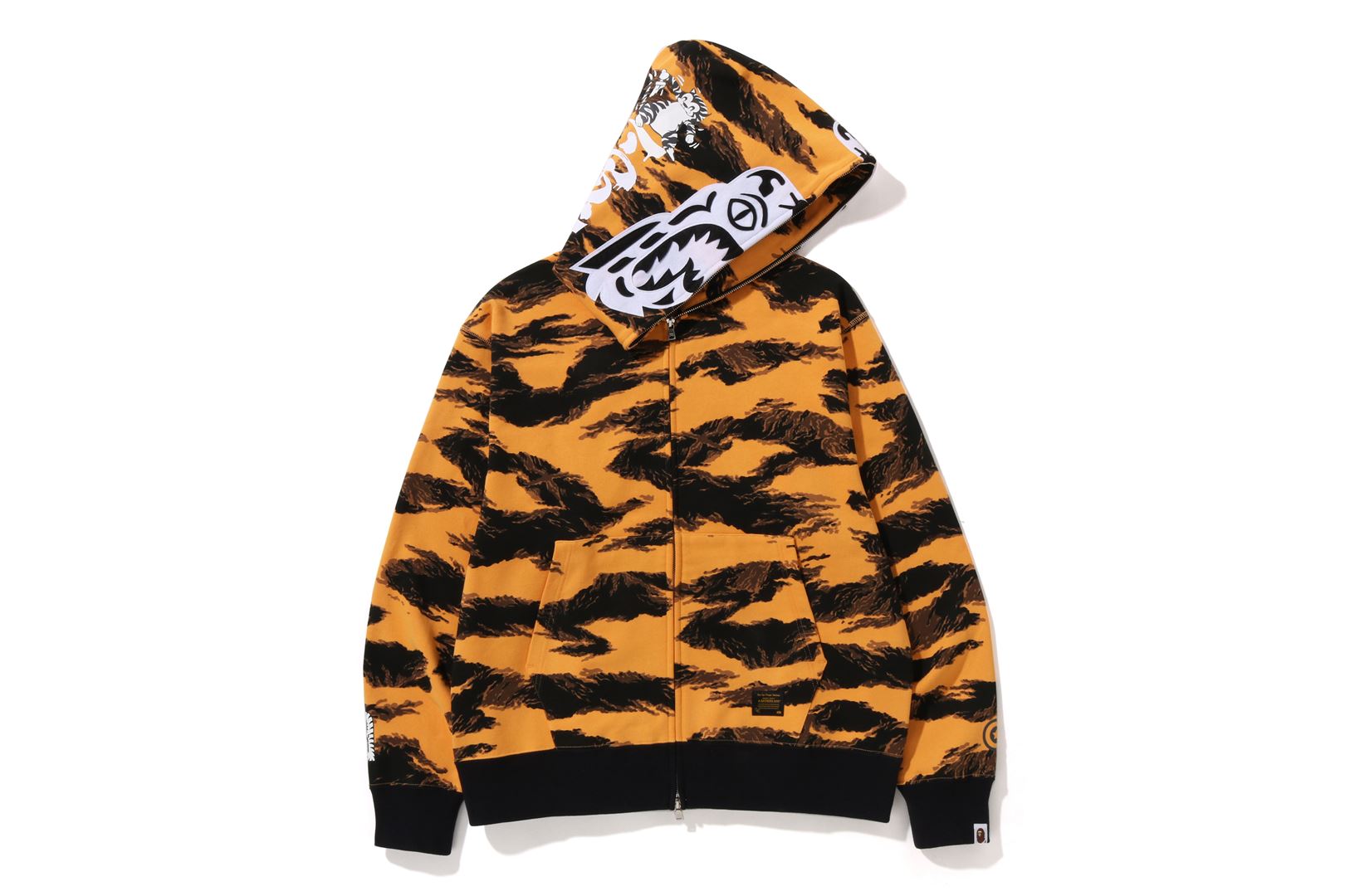 TIGER CAMO TIGER RELAXED FIT FULL ZIP HOODIE