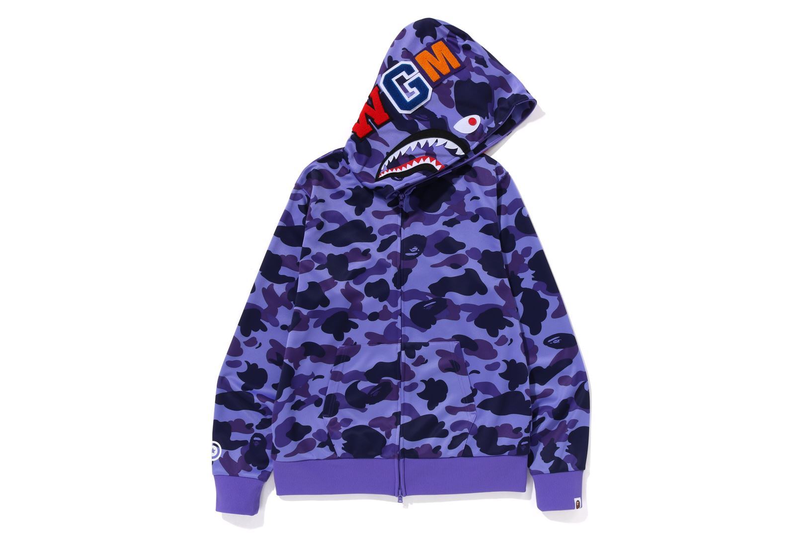 1ST CAMO JERSEY SHARK FULL ZIP HOODIE