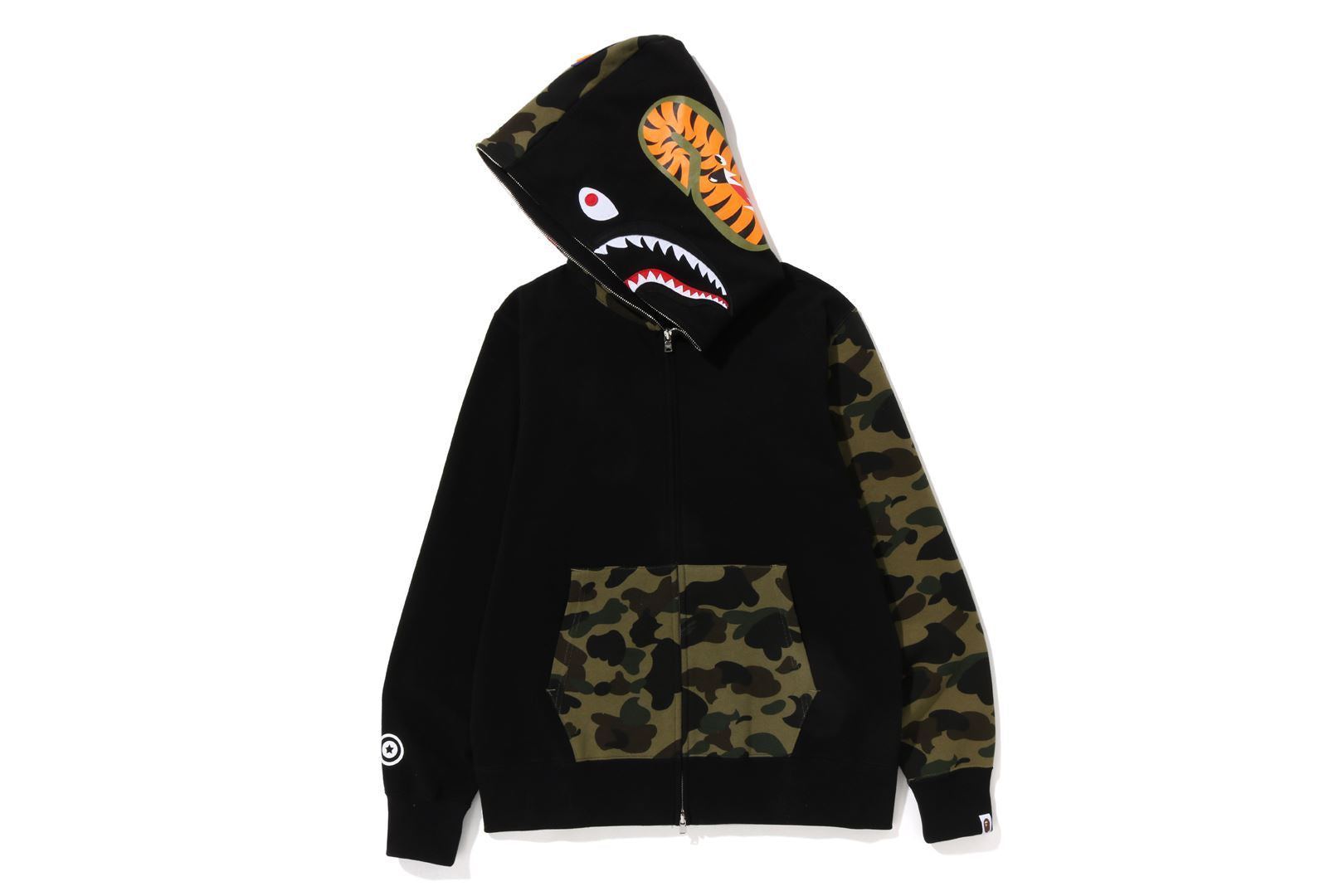 1ST CAMO SHARK FULL ZIP HOODIE