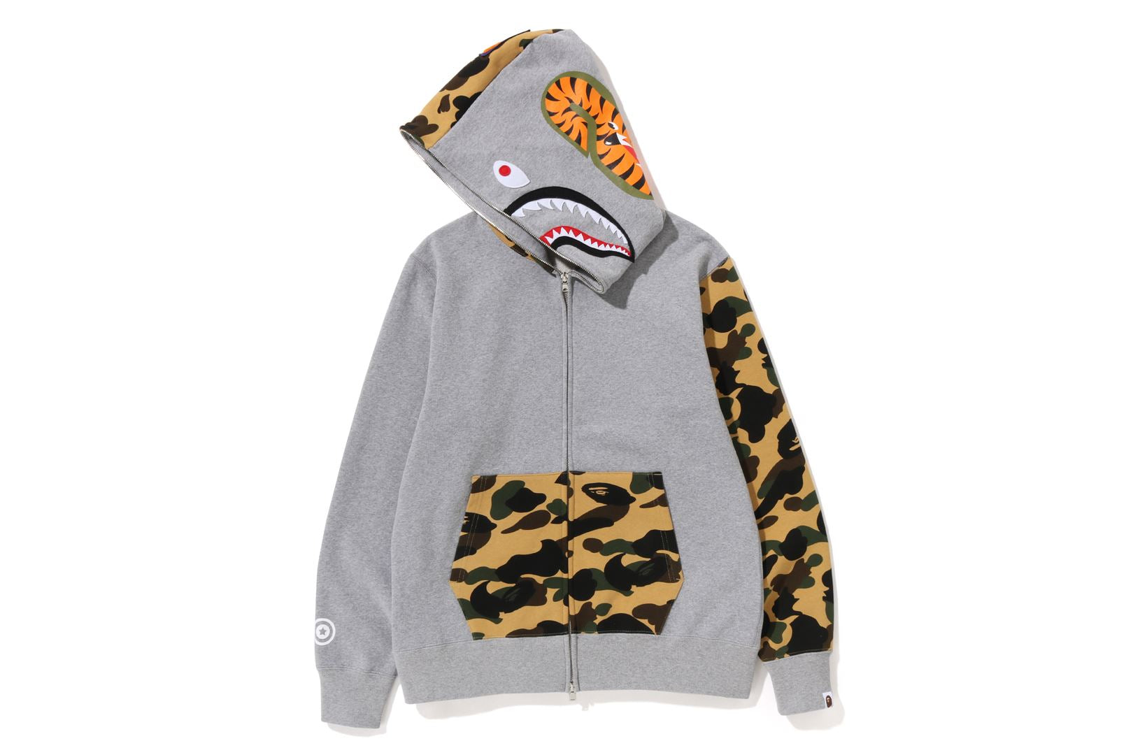 1ST CAMO SHARK FULL ZIP HOODIE