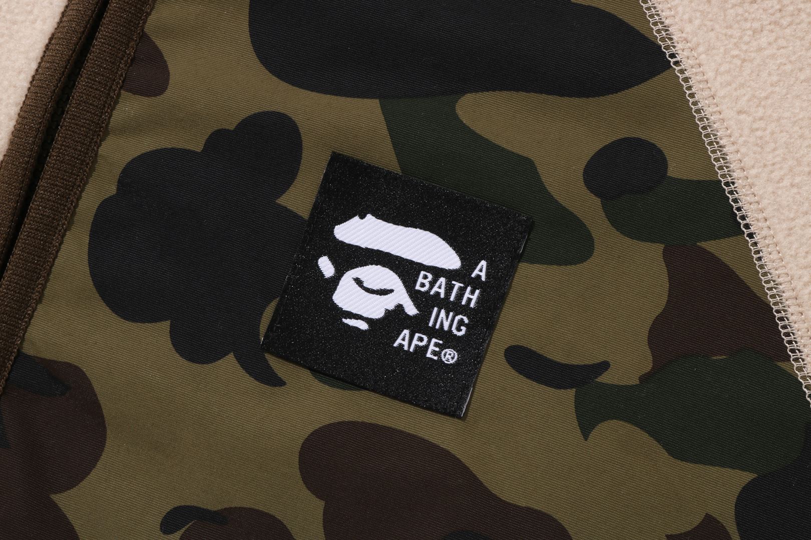 1ST CAMO FLEECE ZIP HOODIE