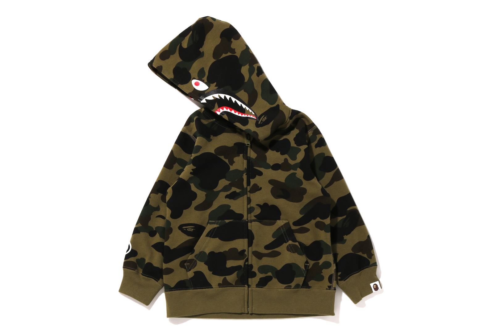 1ST CAMO SHARK ZIP HOODIE