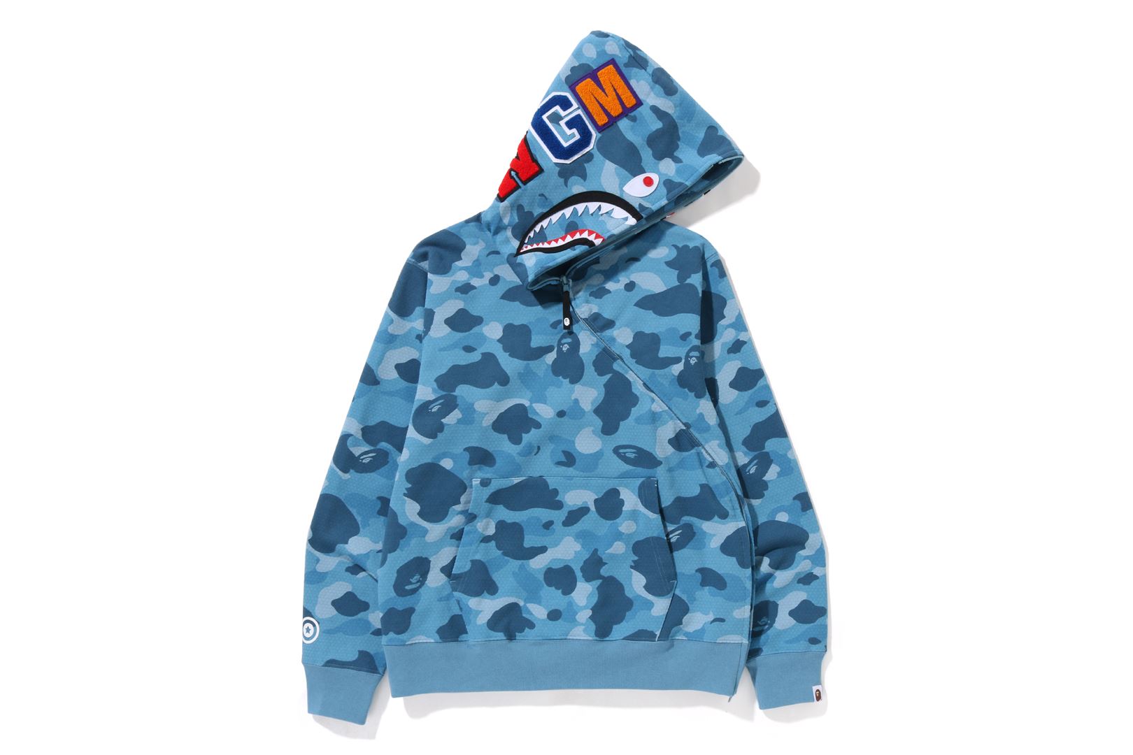 HONEYCOMB CAMO SHARK FULL ZIP HOODIE