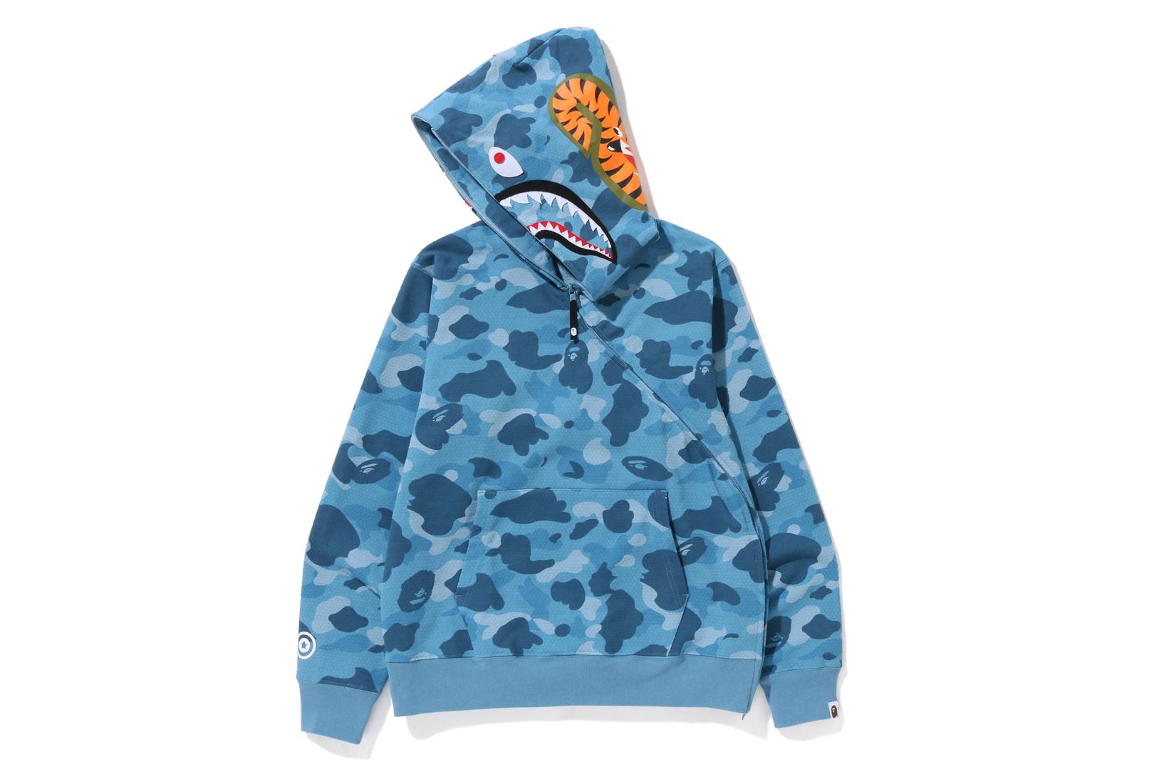 HONEYCOMB CAMO SHARK FULL ZIP HOODIE