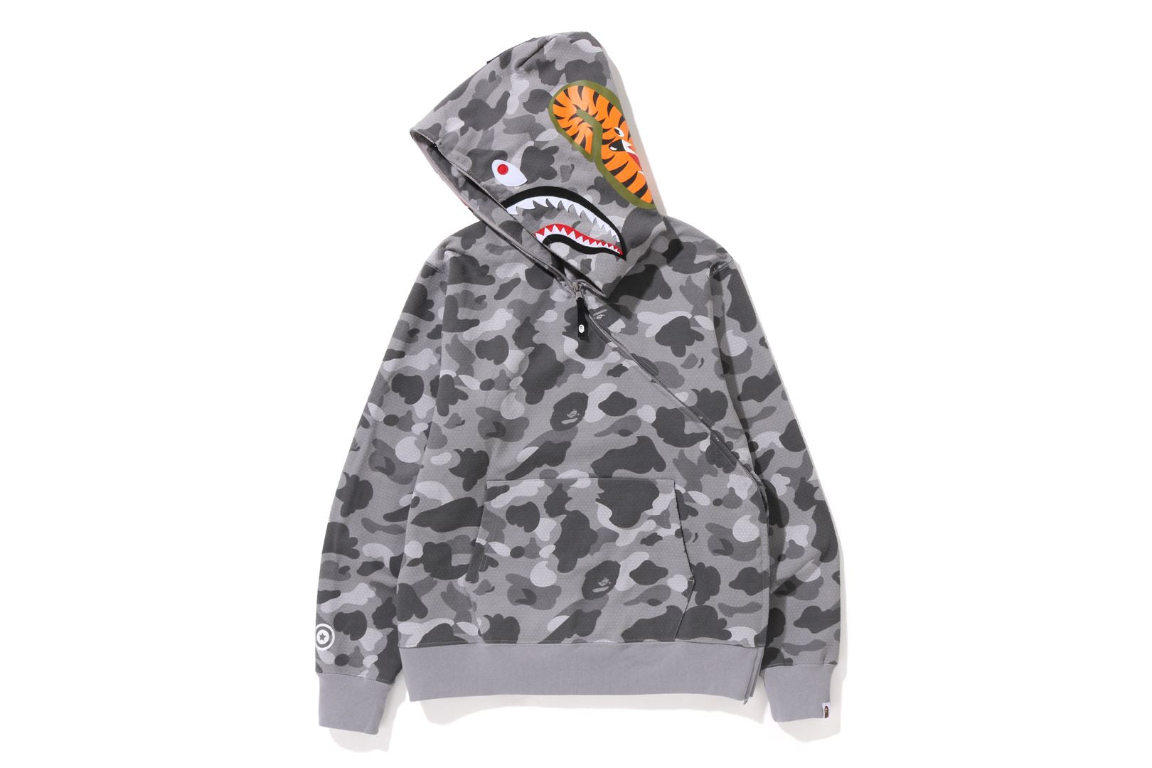 HONEYCOMB CAMO SHARK FULL ZIP HOODIE