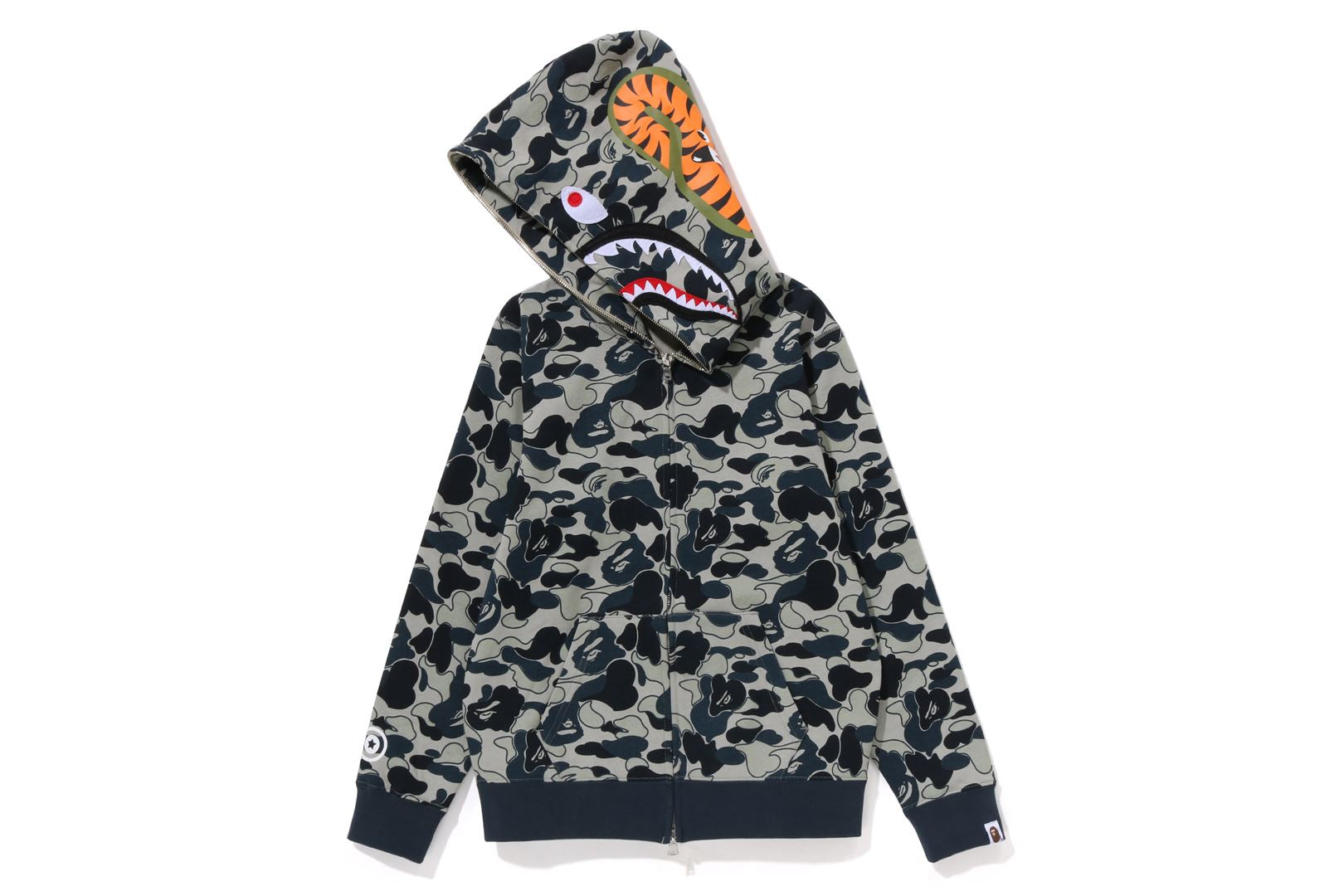 COOKIE CAMO 2 SHARK FULL ZIP HOODIE