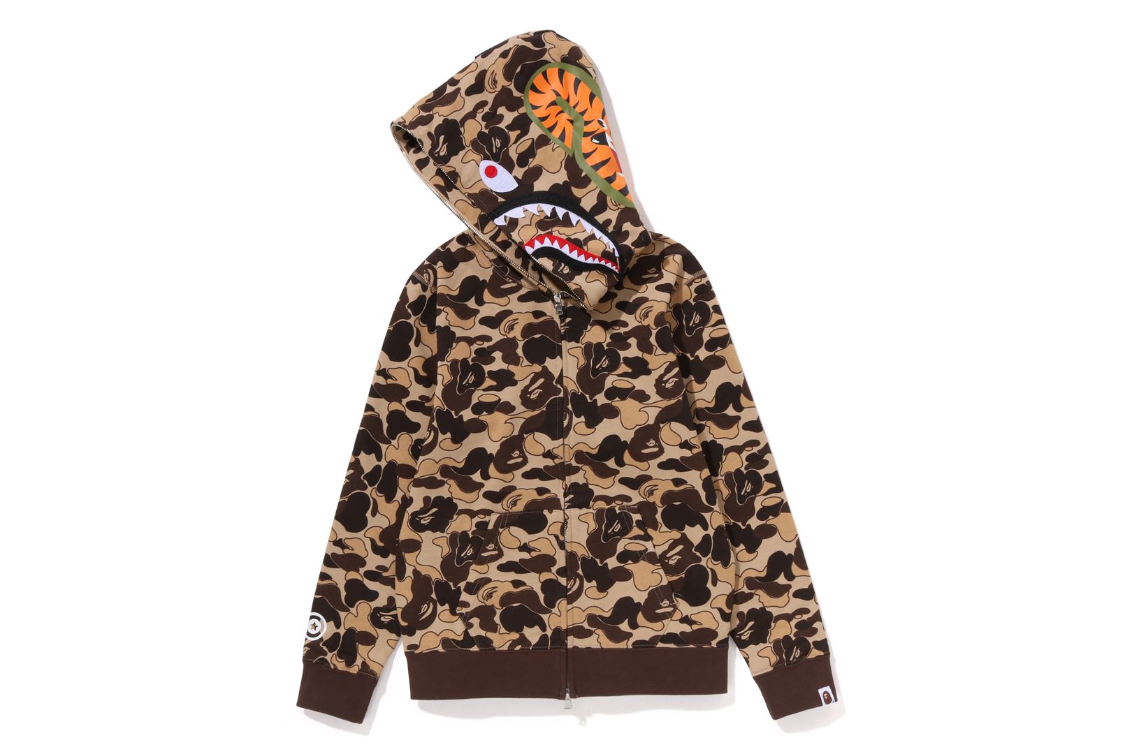 COOKIE CAMO 2 SHARK FULL ZIP HOODIE