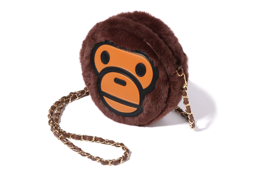 BAPE APE BABY BAG MILO SHOULDER FUR