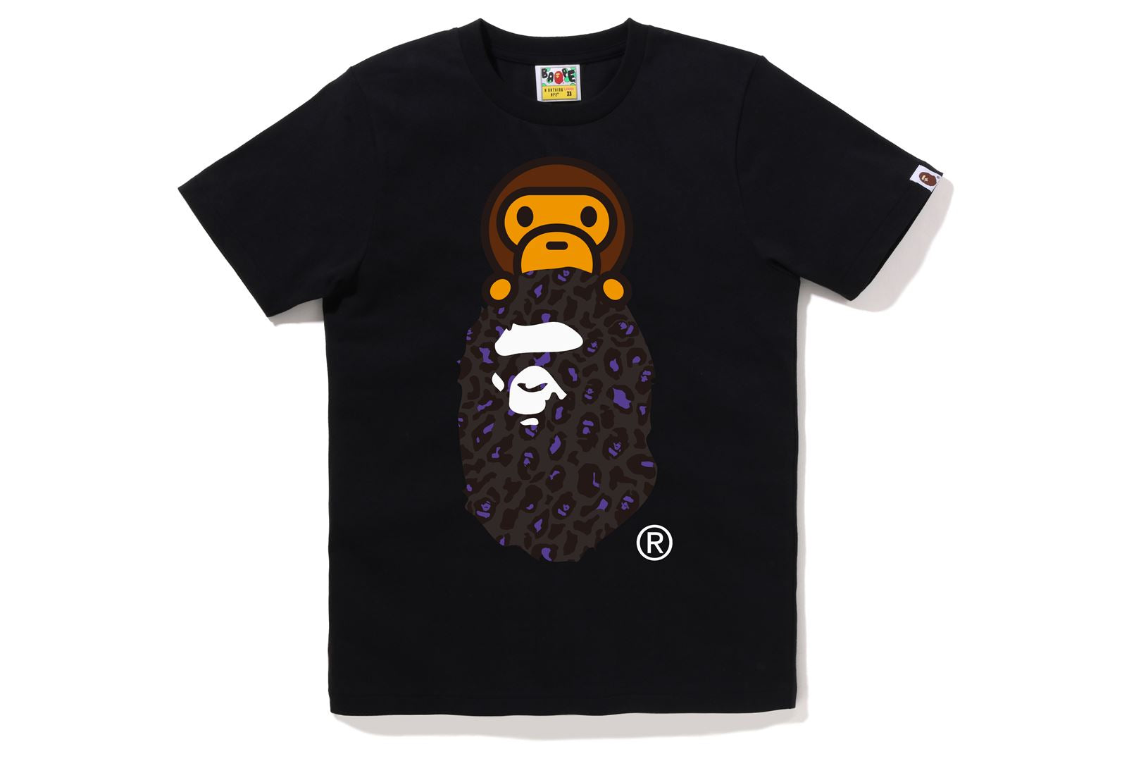 BAPE LEOPARD MILO ON APE HEAD TEE