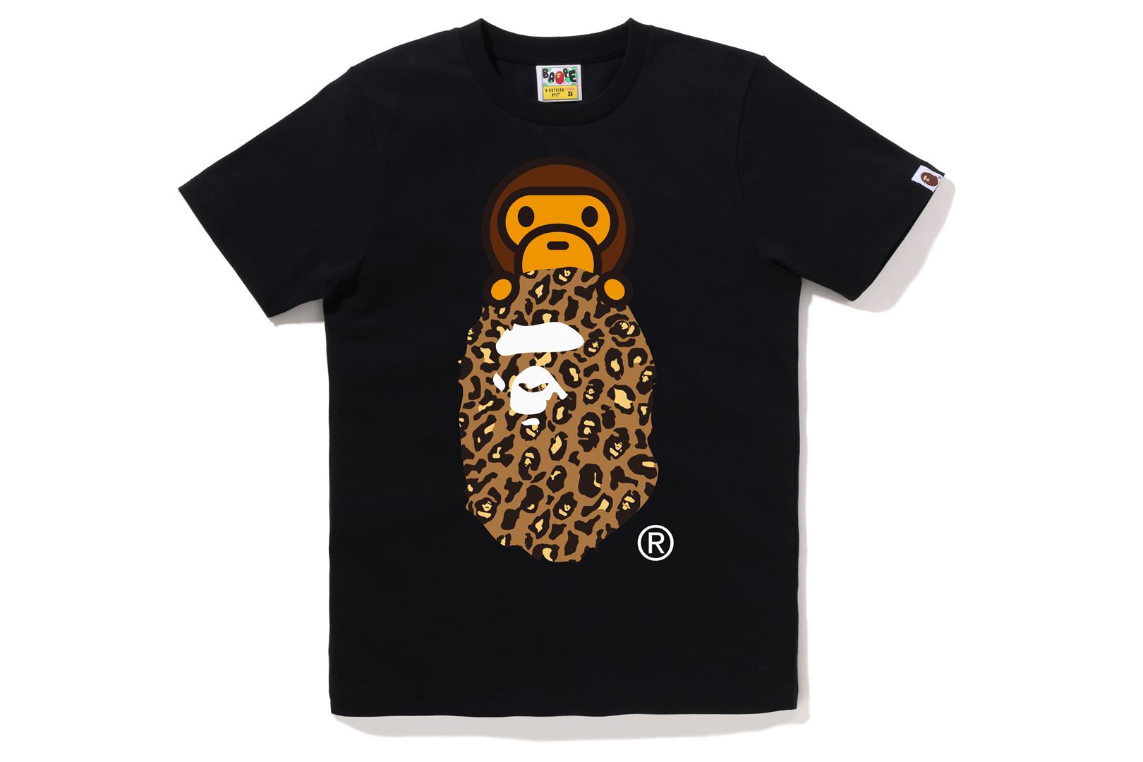 BAPE LEOPARD MILO ON APE HEAD TEE