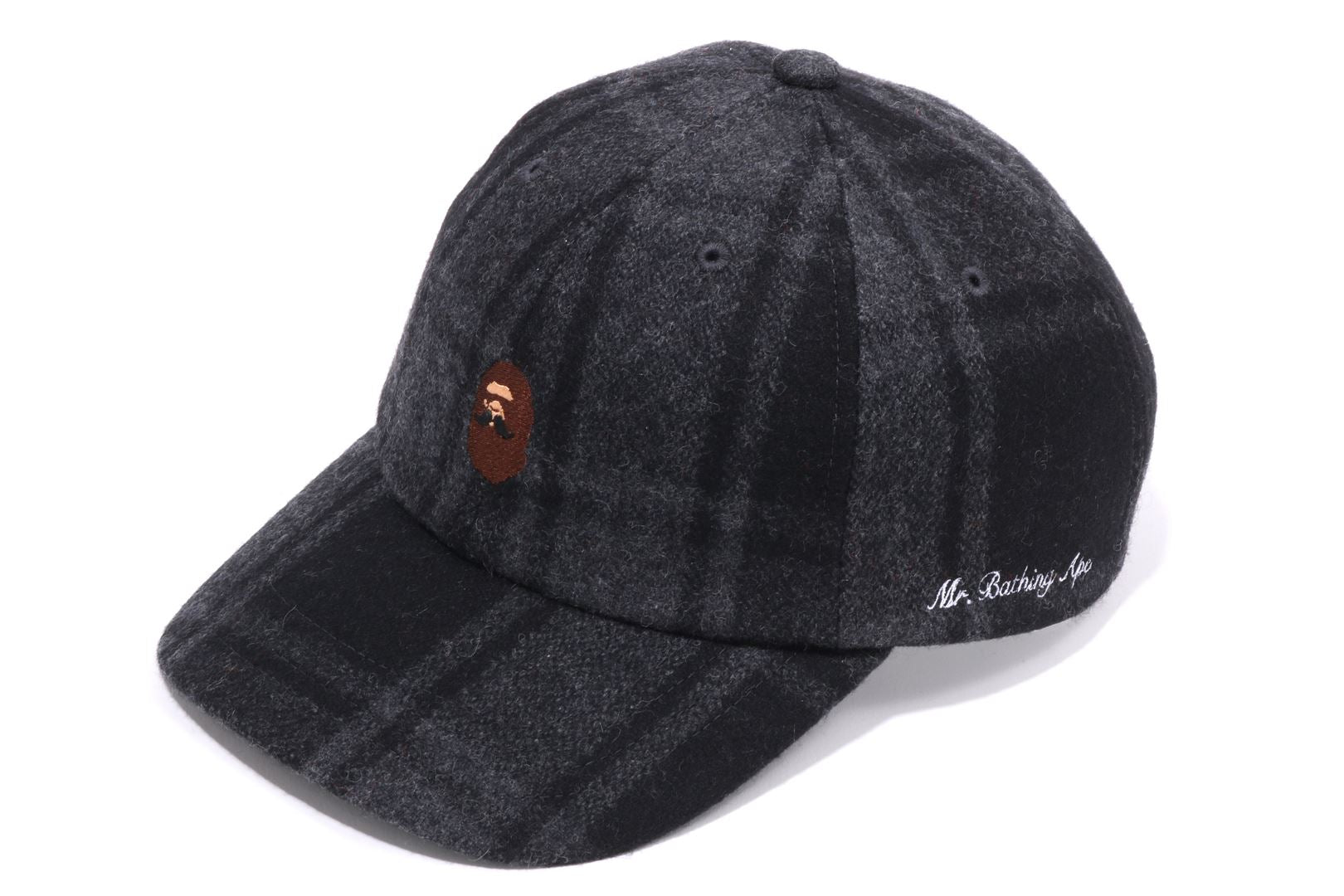 MR BATHING APE FLANNEL CHECK CAP