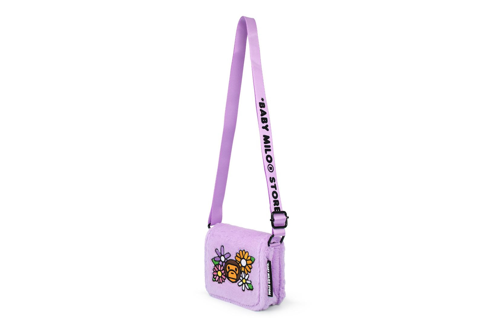 BABY MILO FLOWER FUR MINI CROSS BAG