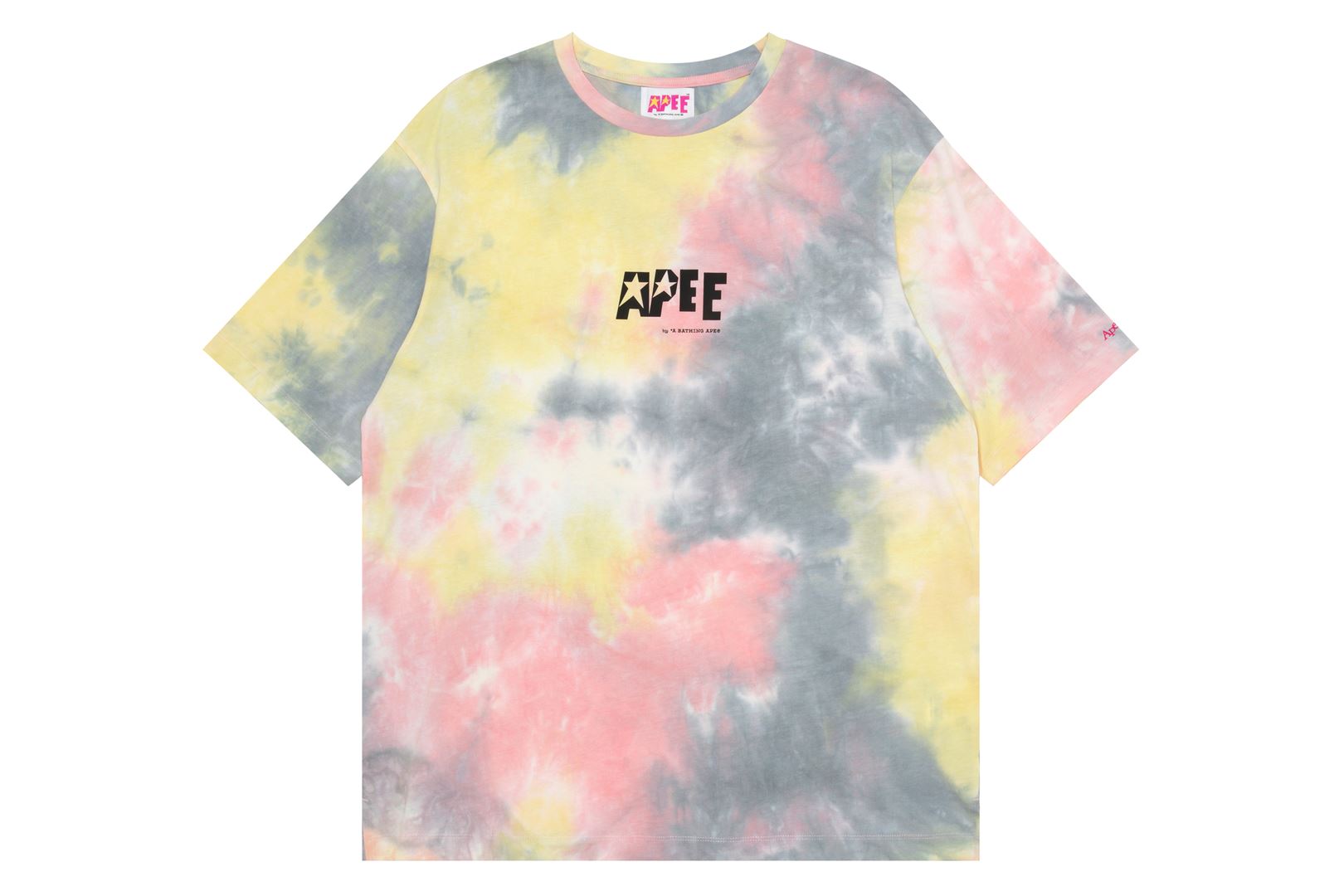 TIE DYE GRAPHIC SLIT TUNIC TEE