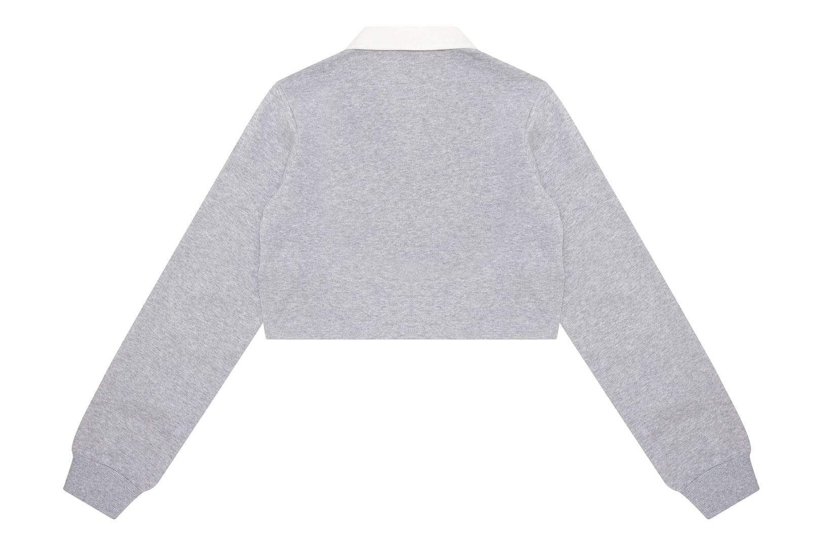 CROPPED POLO SWEATSHIRT