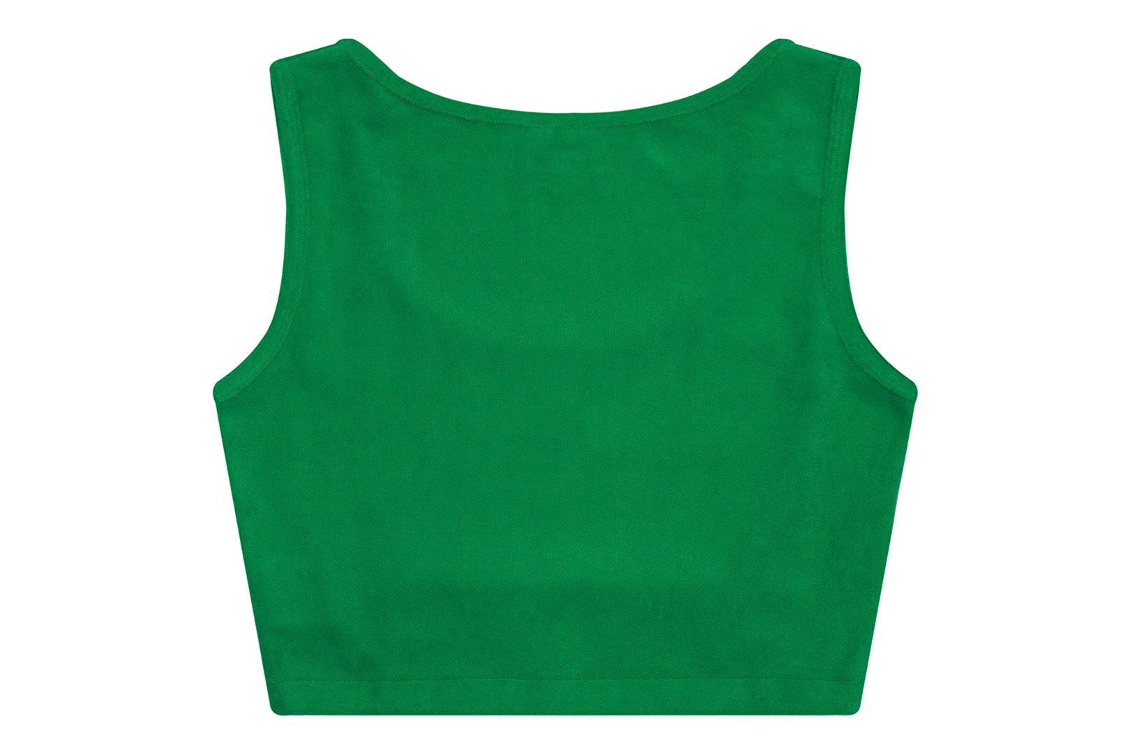 TOWELLING CROP TANK TOP