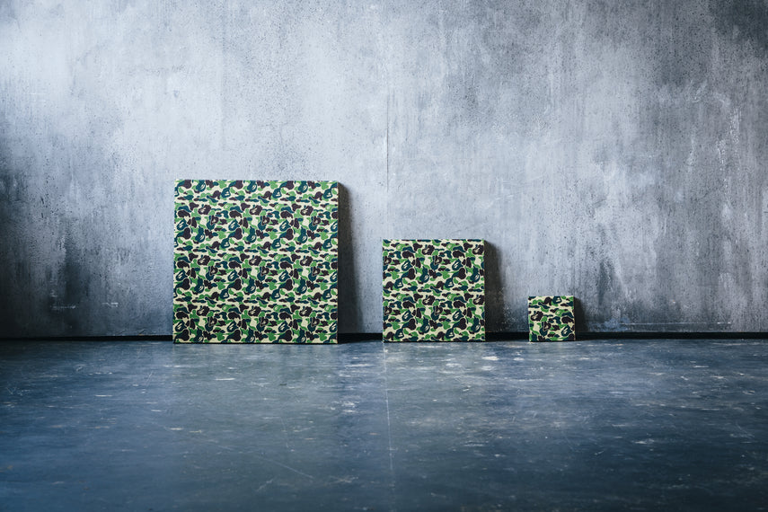 A Bathing Ape ABC Camo Japanese Cushion 'Green' - 001HOJ301002M