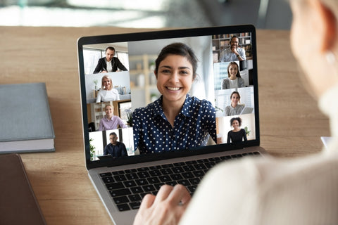 group of people on a video call