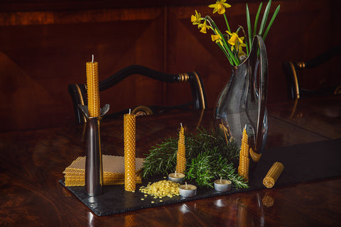Rolled Beeswax Candles