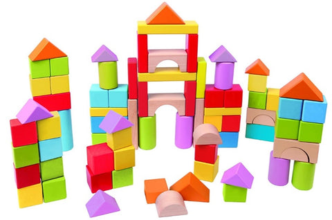 Beautiful wooden bricks for young children from Hape