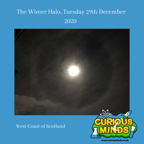 Winter Halo (22 degree Halo), Scotland 29th December 2020