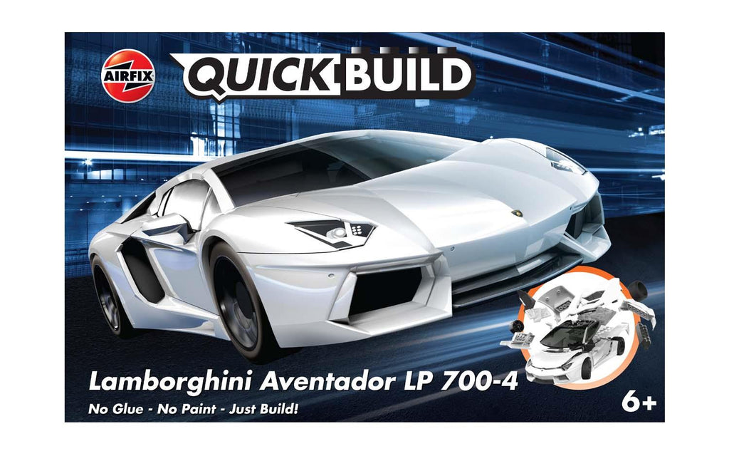 Airfix Quickbuild Bugatti Chiron Brick Building Plastic Model Kit Car  J6044,Blue