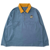 CMT half zip shirt(サックスブルー)