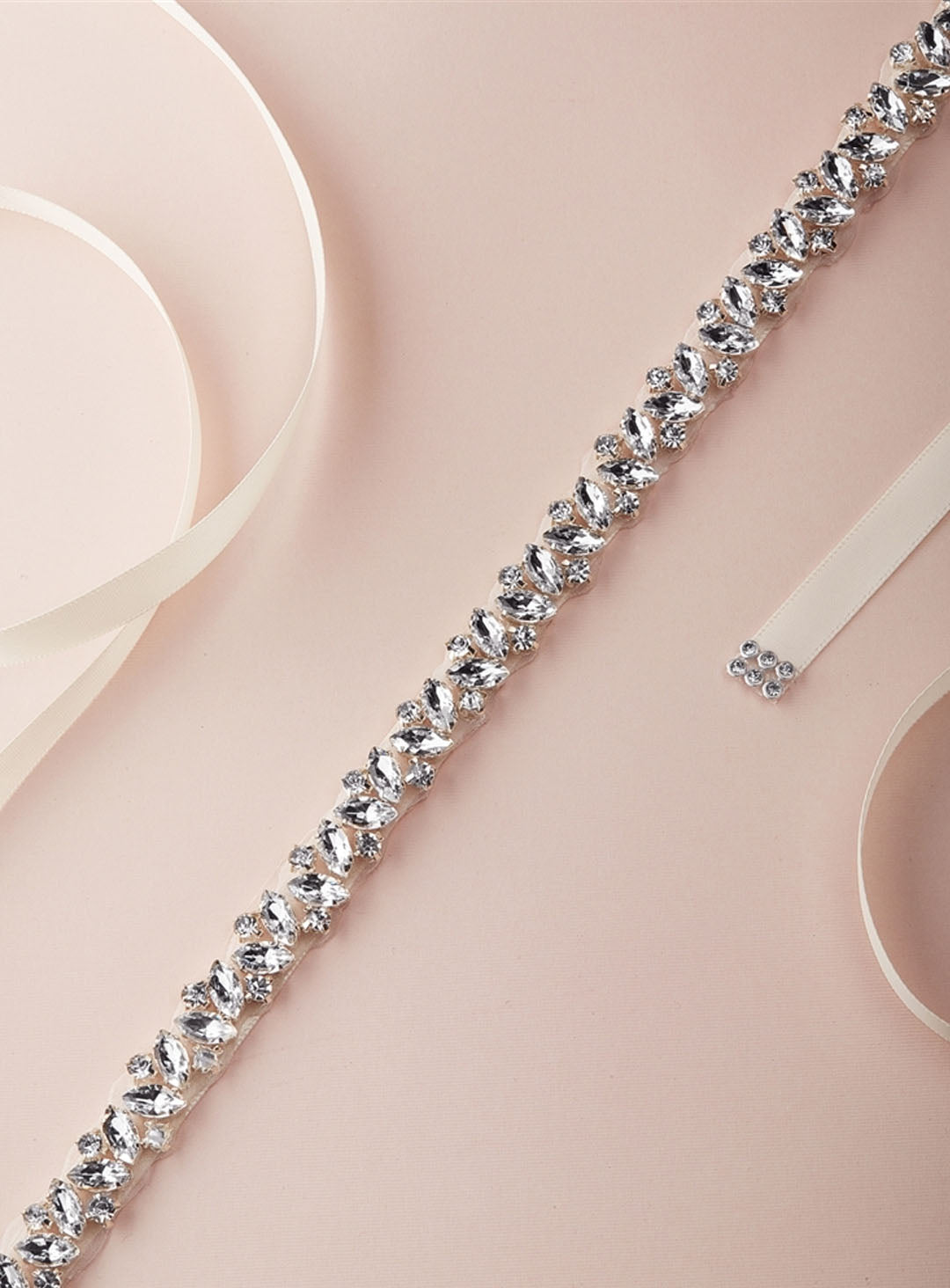 Slender Silver Bridal Belt