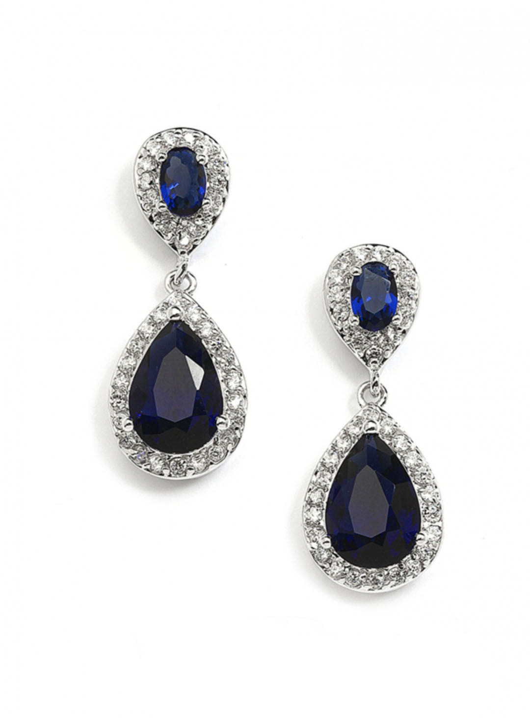 Mason Sapphire Teardrop Earrings